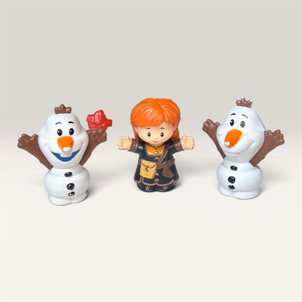 Fisher Price Little People Disney Frozen 2 Anna and Olaf Figures GWR86 GGV29 3pc